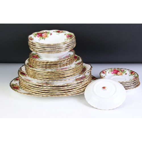 127 - Royal Albert ' Old Country Roses ' Dinner and Tea ware including 2 Serving Plate, 6 Dinner Plates, 6... 