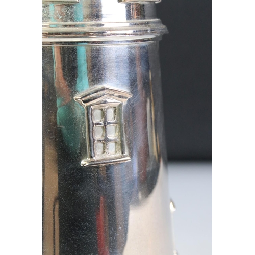 143 - Large silver plated lighthouse cocktail shaker