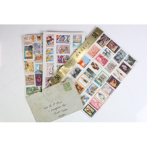 352 - Collection of GB, Commonwealth & World stamps, mostly loose, together with a selection of World coin... 