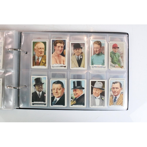 359 - Cigarette / Trade Cards - Approx. 60 sets contained within eight modern binder albums, to include Ga... 