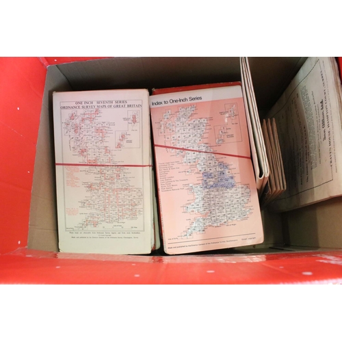 360 - Large group of maps, mostly Ordnance Survey examples, also includes Bartholomew, Ian Allen railway e... 