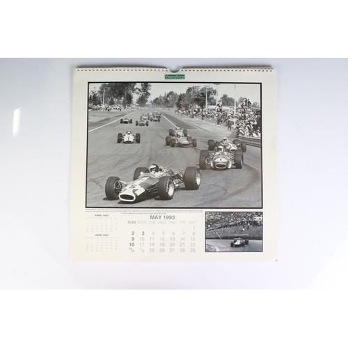 368 - Motorsport - Collection of programmes, magazines, cigarette cards, framed prints, calendar etc