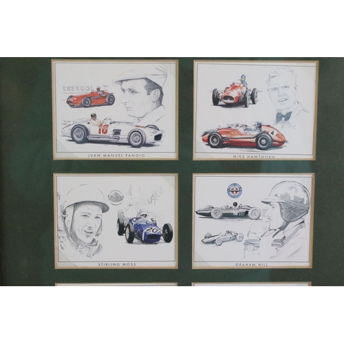 368 - Motorsport - Collection of programmes, magazines, cigarette cards, framed prints, calendar etc