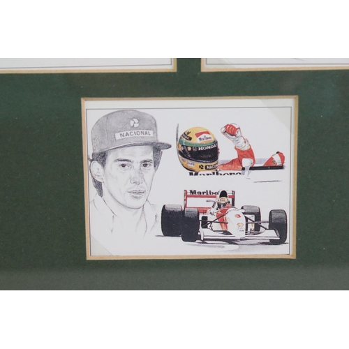 368 - Motorsport - Collection of programmes, magazines, cigarette cards, framed prints, calendar etc