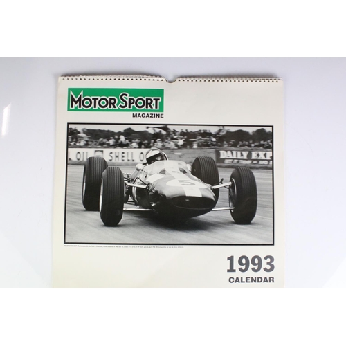 368 - Motorsport - Collection of programmes, magazines, cigarette cards, framed prints, calendar etc