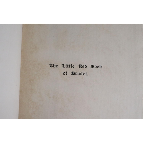 371 - The Little Red Book Of Bristol in two hardback volumes 1900, together with Liberty Style by Mervyn L... 