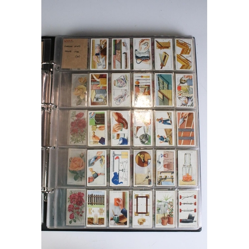 372 - Cigarette Cards - Over 30 sets in modern binder albums, to include Wills, Player, De Reszke, Ogdens ... 