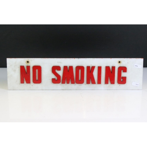 403 - A group of three vintage signs to include Rothmans cigarettes, No Smoking and a hand painted Bugs Bu... 