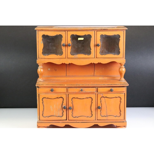 407 - Collection of hand made dolls house furniture