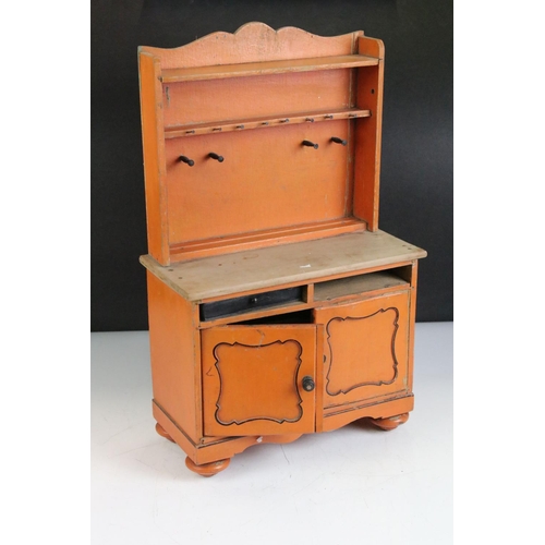 407 - Collection of hand made dolls house furniture