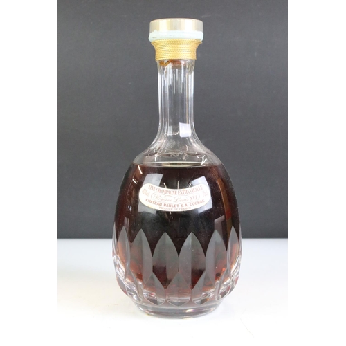 421 - Chateau Paulet Fine Champagne Extra Vielle Cognac Reserve Louis XVI in a Sevres Glass 75cl Bottle to... 