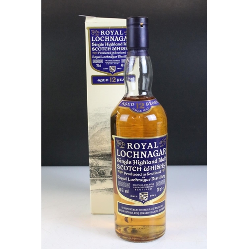 424 - A bottle of The Balvenie signature 12 year old single malt whisky together with a Royal Lochnagar 12... 