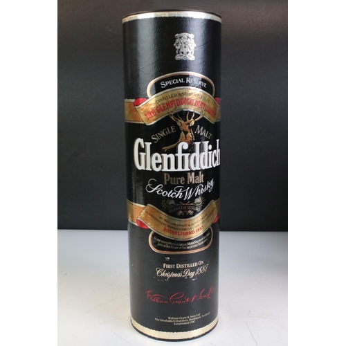 426 - A collection of four boxed bottles of Glenfiddich whisky.