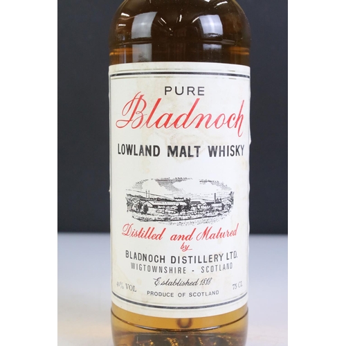 427 - A bottle of Bladnoch lowland malt whisky.