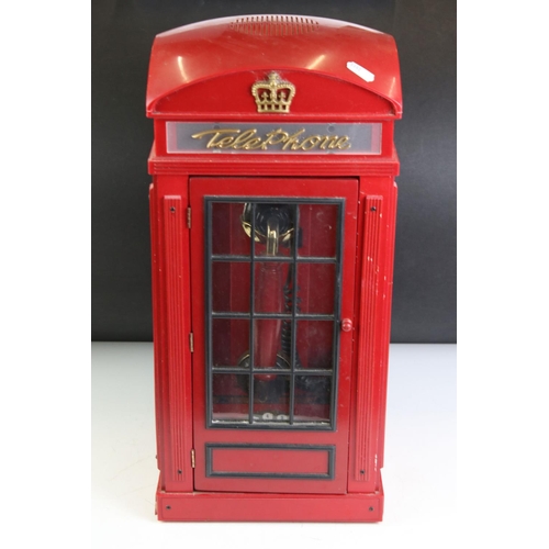 451 - Novelty Telephone in the form of a Red Telephone Box, 47cm high