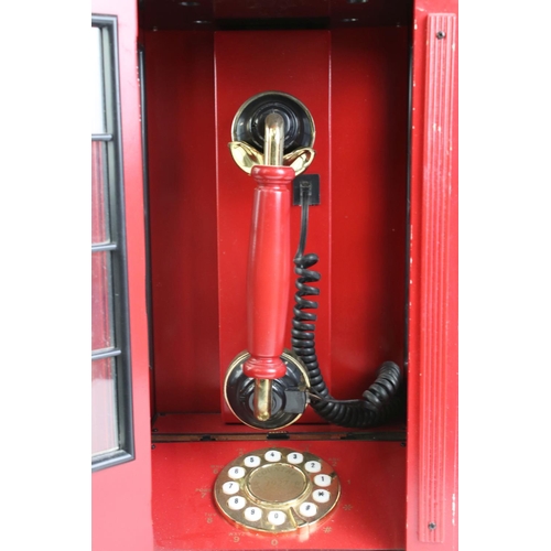 451 - Novelty Telephone in the form of a Red Telephone Box, 47cm high