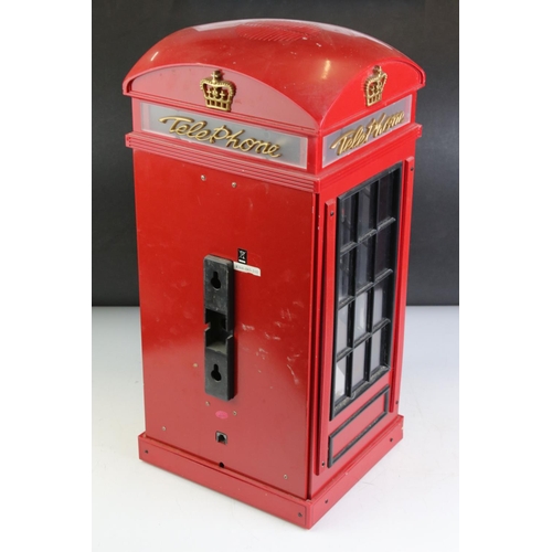 451 - Novelty Telephone in the form of a Red Telephone Box, 47cm high