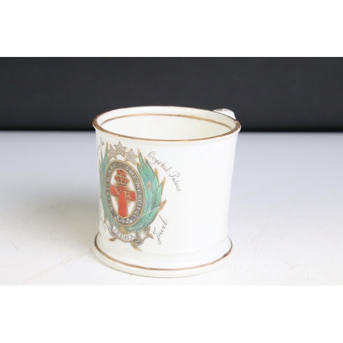 83 - 19th Century Florence Nightingale Crimea Mug, decorated in colours and gilt, with the named design o... 