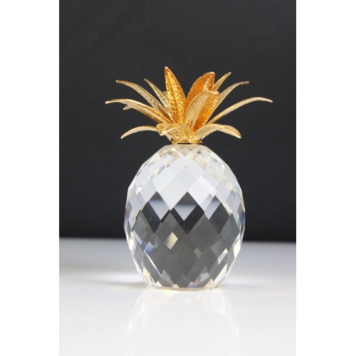 89 - Four Boxed items of Swarovski Crystal including Pineapple 7600 NR 136 002, Astro Jewel Box 9280 NR 0... 