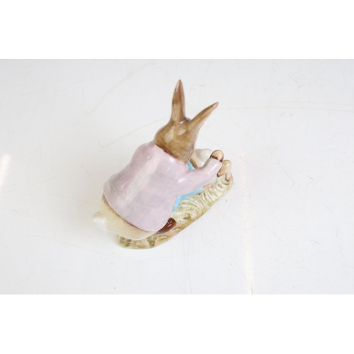 90 - Five Beswick Beatrix Potter Figures (Mrs Tittlemouse, Tailor of Gloucester, Mrs Benjamin Bunny, Litt... 