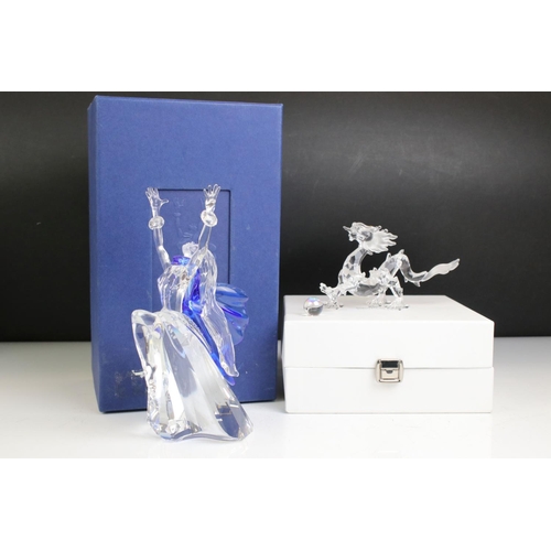 92 - Two Boxed Swarovski Annual Figures including Magic of Dance Figure ' Isadora ' 2002 together with a ... 