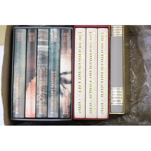 356 - Large collection of Folio Society books and box sets, fiction and non fiction, to include George Orw... 