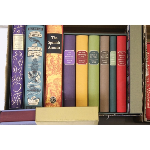 356 - Large collection of Folio Society books and box sets, fiction and non fiction, to include George Orw... 