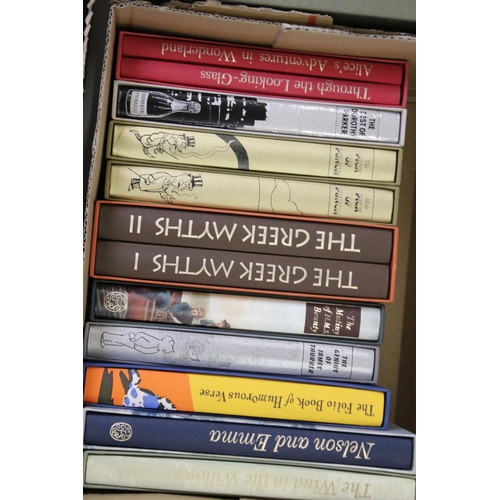 356 - Large collection of Folio Society books and box sets, fiction and non fiction, to include George Orw... 