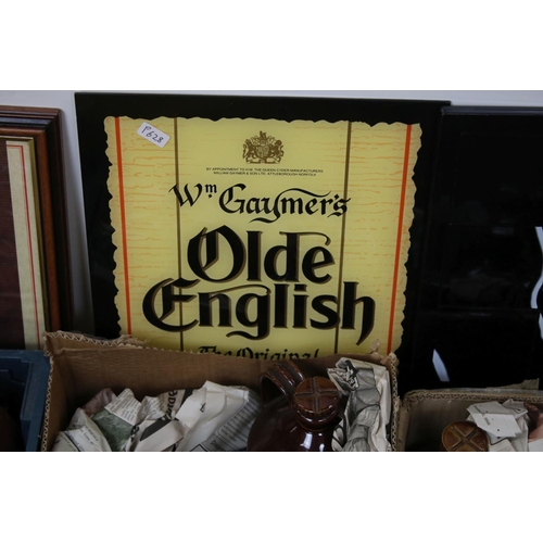 448 - Large collection of Cider collectables including Stoneware and other Cider Jars, Ashtrays, Jugs, Mug... 