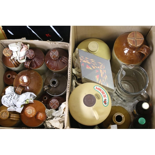 448 - Large collection of Cider collectables including Stoneware and other Cider Jars, Ashtrays, Jugs, Mug... 