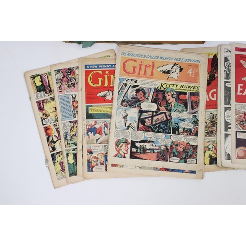 361 - Large collection of Eagle comics 1950 - 1955 (from issue 3 onwards), together with a few modern issu... 