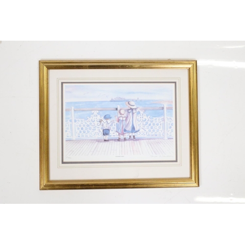 456 - Faye Whittaker Signed Limited Edition Print ' Seaside Days' no.1/950 together with eleven further Fa... 