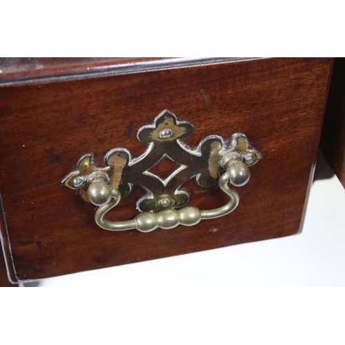 546 - George II / George III Mahogany Lowboy Side Table with three drawers and raised on square legs with ... 