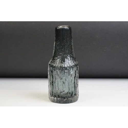 11 - Whitefriars Textured Bottle Vase in Pewter, designed by Geoffrey Baxter, pattern no. 9730, 20.5cm ta... 