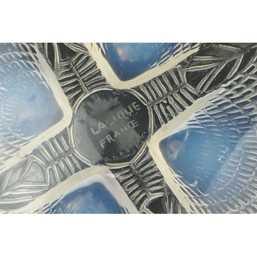 26 - Rene Lalique - 'Coquilles' clear and opalescent glass plate, wheel cut mark 'R LALIQUE FRANCE' and e... 