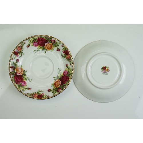 45 - Royal Albert ' Old Country Roses ' Tea ware including six tea cups, six saucers, five tea plates, sa... 