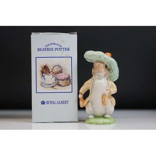 46 - Nine boxed Royal Albert The World Of Beatrix Potter pottery porcelain figures, to include Fierce Bad... 