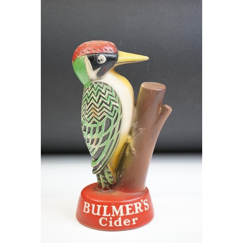 63 - Breweriana - A Bulmer's Cider composition figure of a woodpecker (21cm tall); together with a Carlto... 