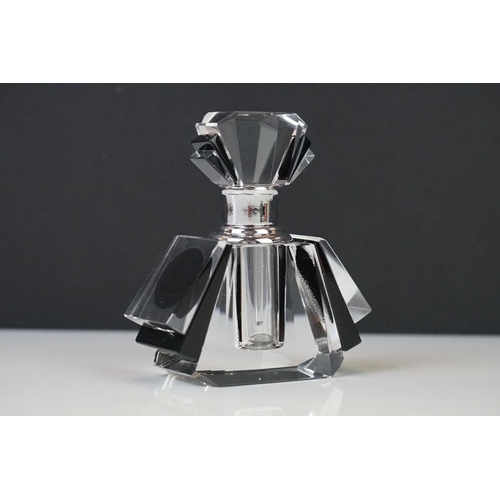 199 - Glass Art Deco style perfume bottle