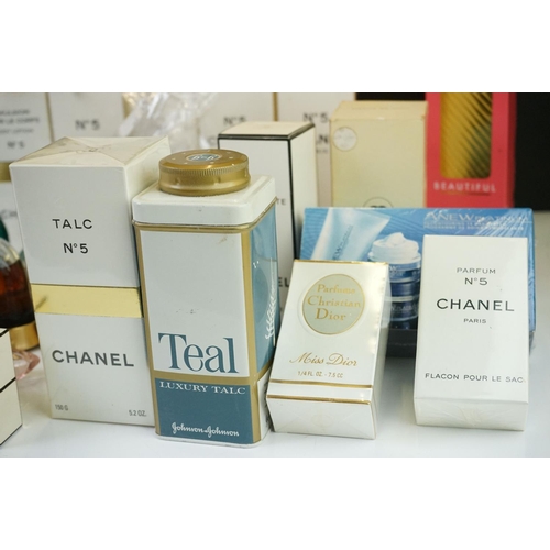 303 - A large collection of mixed scents & perfumes to include Chanel, Lacoste and Christian D'ior example... 