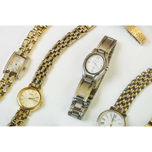 321 - Collection of ladies watches, to include Seiko, Tissot, Rotary, Oris etc