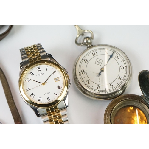 335 - Collection of pocket watches, pendant watches & gents watch