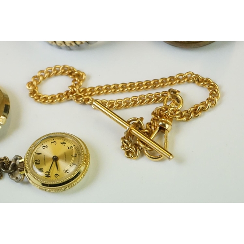 335 - Collection of pocket watches, pendant watches & gents watch