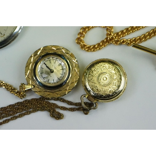 335 - Collection of pocket watches, pendant watches & gents watch