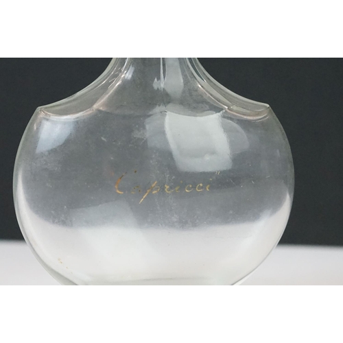 69 - Lalique Frosted Glass ' Dahlia ' Dressing Jar / Powder Box, with label to side and etched Lalique Fr... 