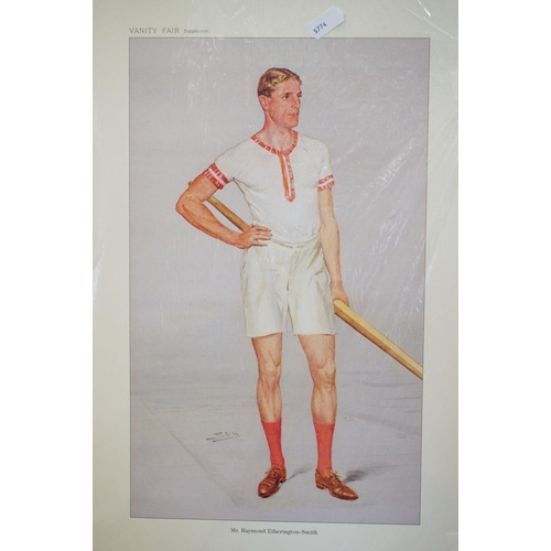 471 - Five Framed and Glazed Vanity Fair Supplement ' Spy ' Prints including Asia Minor, 1st Life Guards, ... 