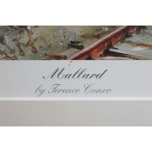 489 - Terence Cuneo, Signed Limited Edition Print titled ' Mallard ' no. 95/850, image measures 26cm x 39c... 