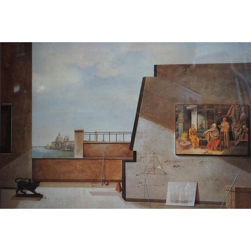 495 - Andrea Vizzini ( Italian born 1949 ) a signed limited edition classical scene mixed method print, nu... 