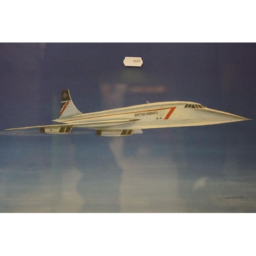 496 - Concorde interest - Antony Hansard Signed Limited Edition Concorde Print titled ' The High Flyer ' n... 