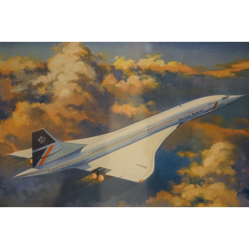 496 - Concorde interest - Antony Hansard Signed Limited Edition Concorde Print titled ' The High Flyer ' n... 